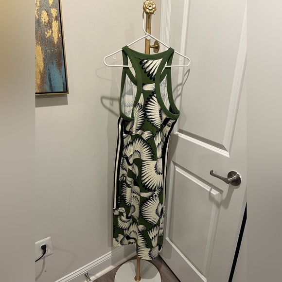 Adidas X Farm Rio Green and Black Patterned Dress - Picture 5 of 6